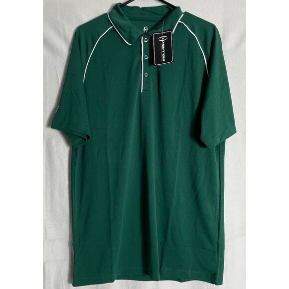 NWT 10 Available! Sz L Harrow Green Polo Shirt Sport Team Shirts Athleisure - Picture 1 of 11